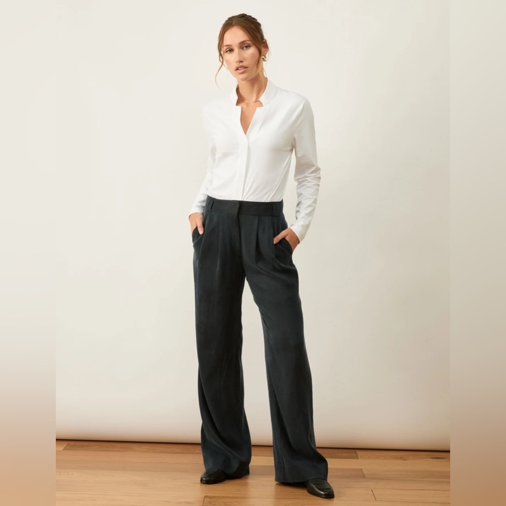 Aday Cupro Structured Work Trouser - image 3